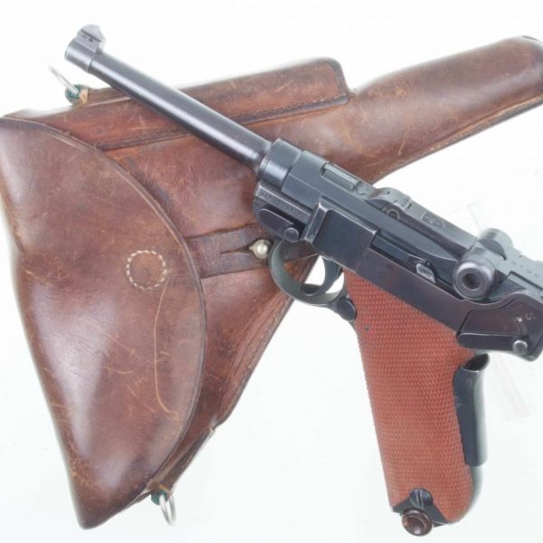 Attractive Swiss Bern M1929 Luger Red Grip Military