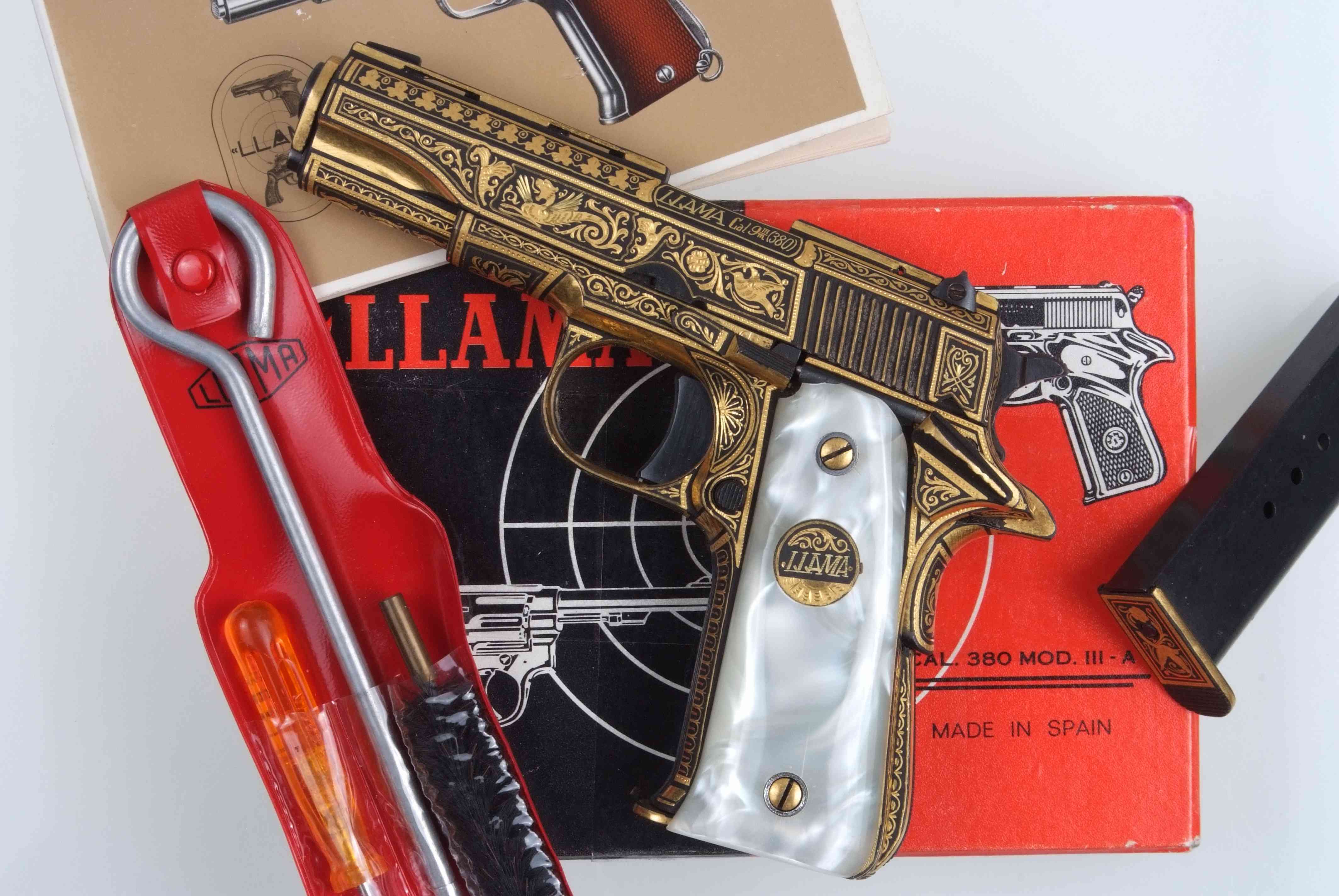 Llama, Model III-A, Gold Damascened, A-1443-img-0