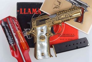 Llama, Model III-A, Gold Damascened, A-1443