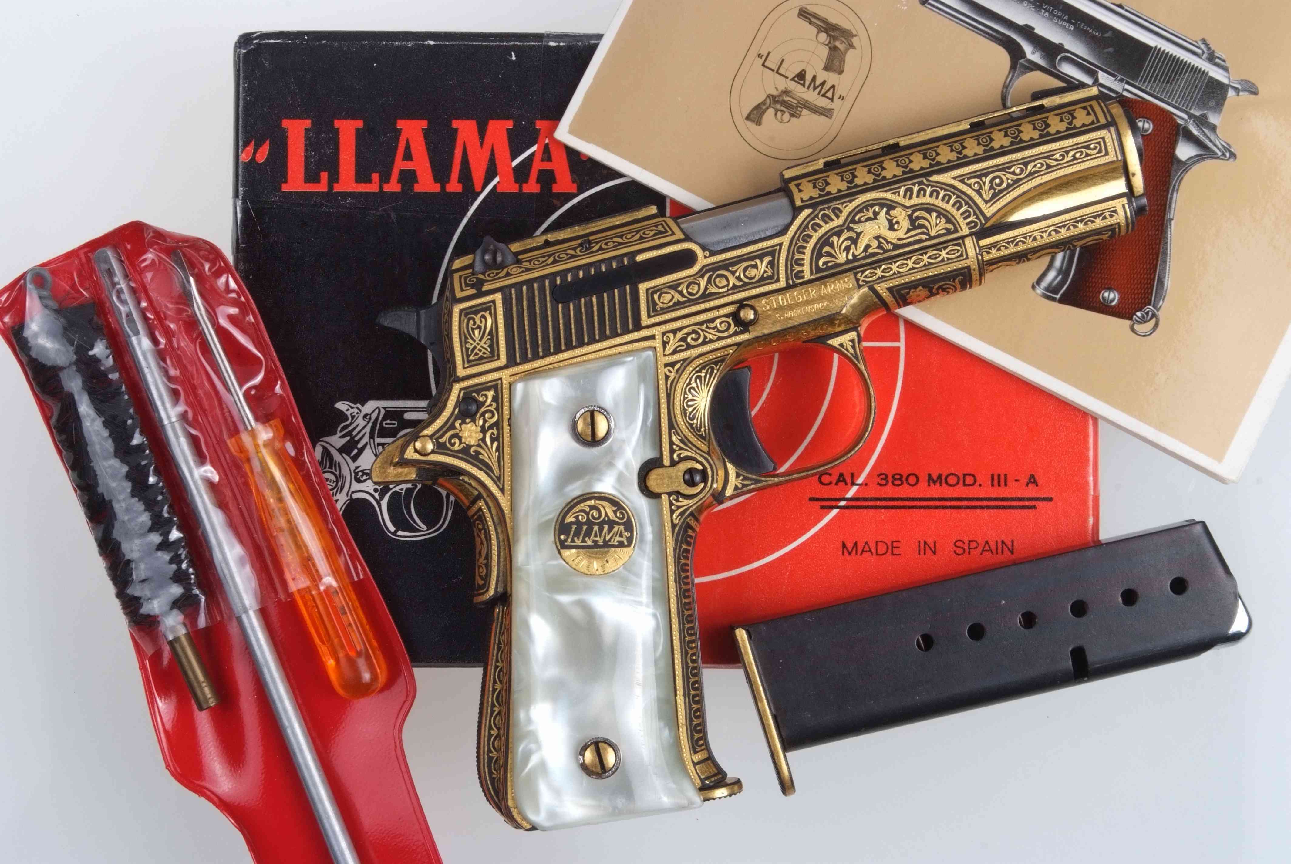 Llama, Model III-A, Gold Damascened, A-1443-img-1