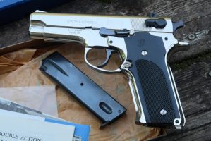 Smith & Wesson, Model 59 , Nickled Pistol, As NIB, A623963, A-1653