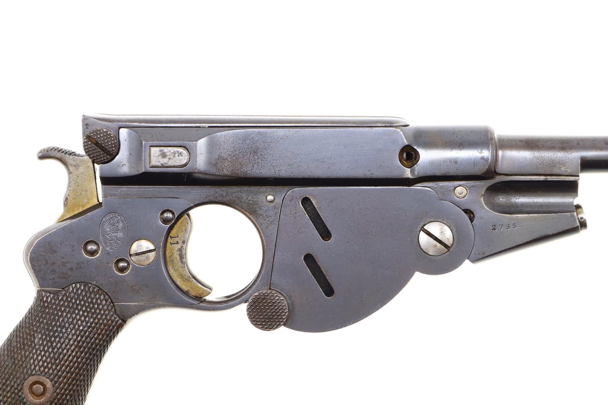 Bergmann M1896, No. 4, cal. 8mm, #2785, ANTIQUE, PCA-143-img-2