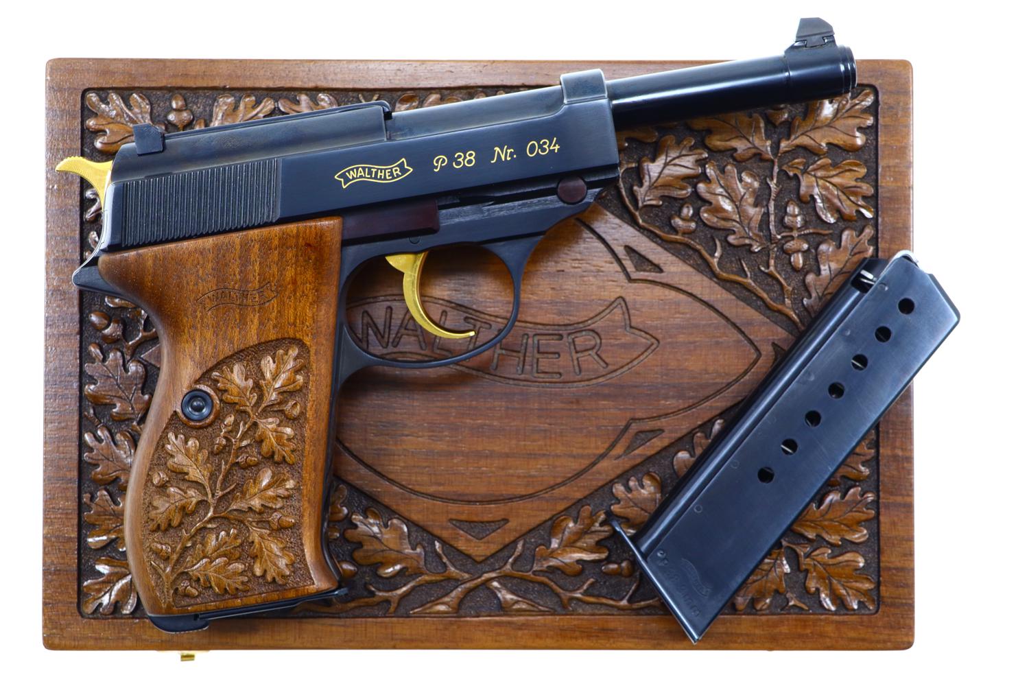 Walther, P38, German Pistol, 50 Year Commemorative, NIB, 034, I-1027-img-7