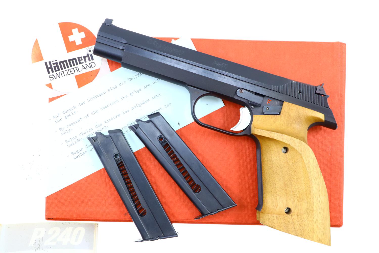 Rare Hammerli P240 Swiss Target Pistol, Boxed, .38 Special WC, I-1084-img-0