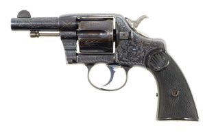 Colt 1889 Revolver, Factory Engraved, ANTIQUE, .38 Colt, 17120, O-84