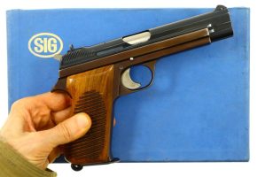 Beautiful First Variation SIG P49, Swiss Military, Boxed, A108365P, I-1174