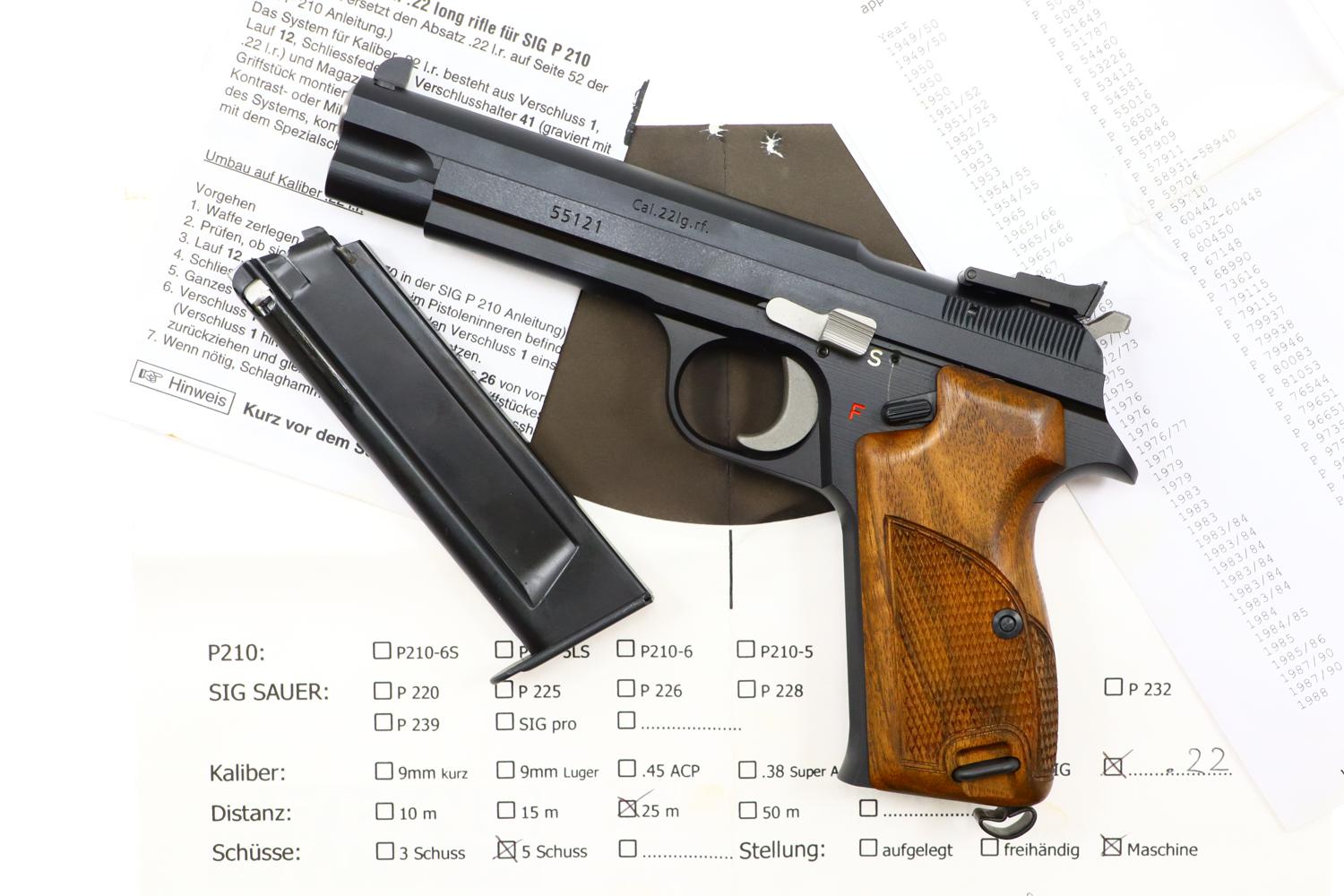 Swiss Arms SIG P210-7, Target Sights, Very Late Production, AS NEW, I-1244-img-1