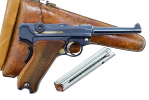 Bern 1906-24 Luger pistol rig, 1924, #17677, I-155