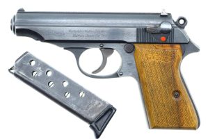 WWII German Walther PP, Police Eagle F, #358194 P,  A-1858