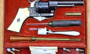 Beautiful Baby LeFaucheux Revolver, Engraved, Cased, PCA-183