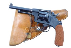 Bern, 1929, Swiss Military Revolver, Red Grip, 51387, I-1188