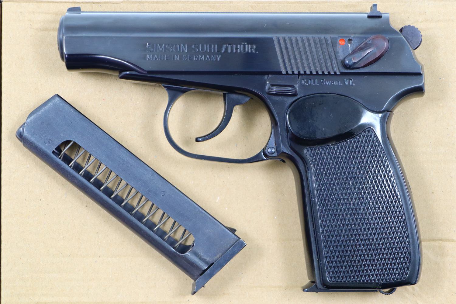 German, Simson-Suhl, Makarov Pistol, Boxed, 9x18mm, 000365, FB00820-img-0
