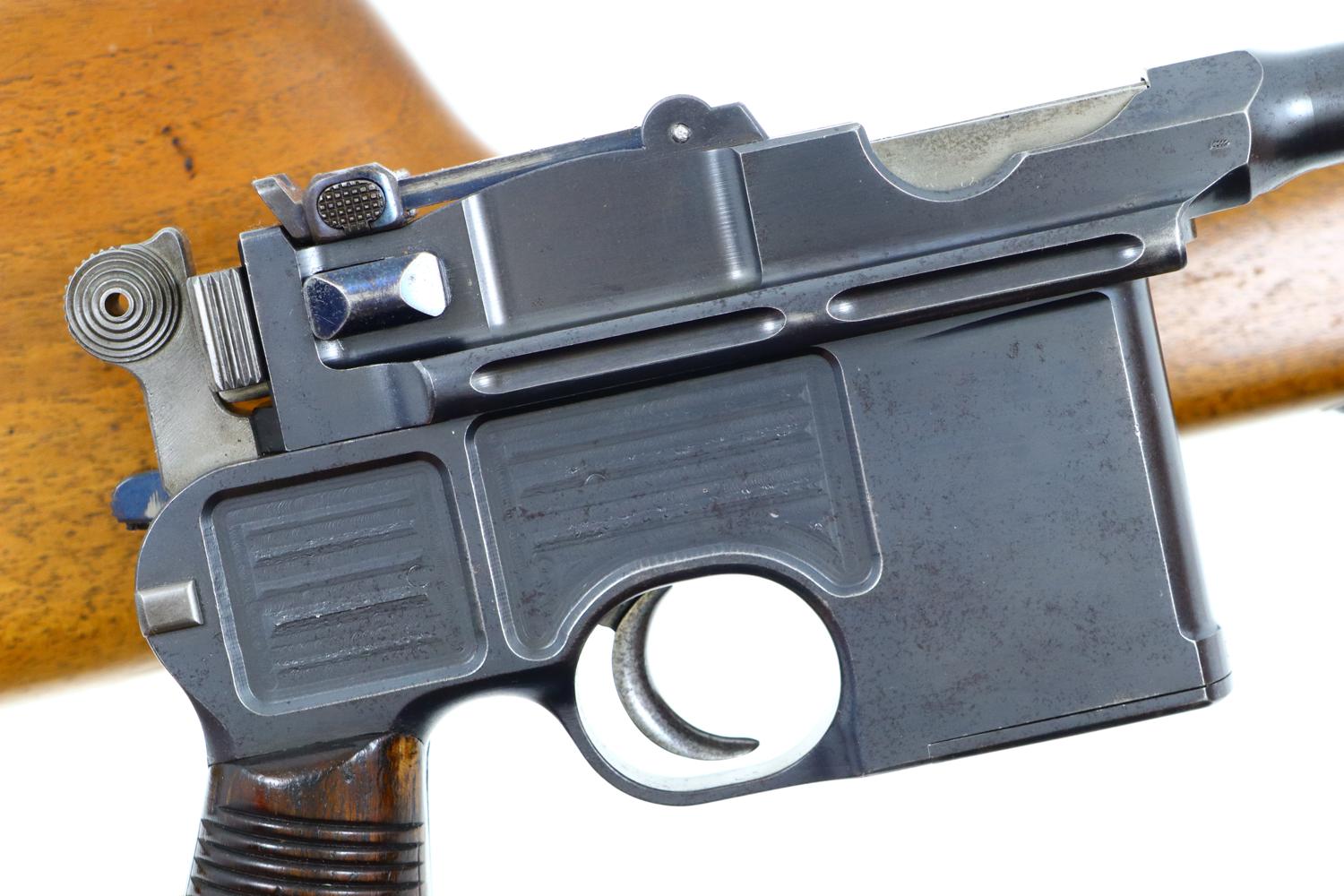 Mauser, C96, Broomhandle Pistol, Conehammer Stock, ANTIQUE, 1975, O-107-img-2