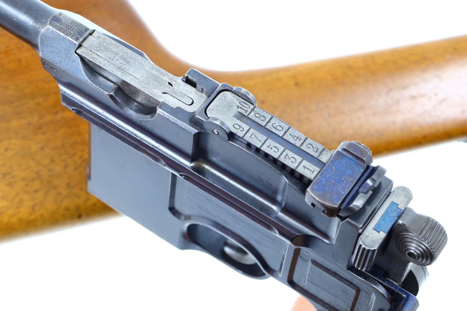 Mauser, C96, Broomhandle Pistol, Conehammer Stock, ANTIQUE, 1975, O-107-img-7