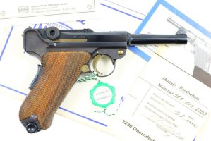 Mauser, P08 Luger, 70 Jahre Pistol, 9mm, 155von250R, FB00909