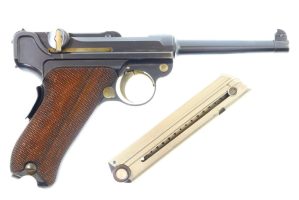 DWM, 1900, Cross in Starburst, German Luger, 2456, FB00760