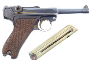 DWM, 1908 Military Luger, Unit Marking, British Proofed, 8203a, FB00755