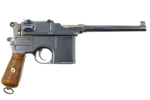 Mauser, C96, Post War Hash Marked Long Barrel Bolo, 445304, FB00948