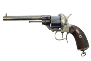 Spanish LeFaucheux, 1854, 12mm Pin Fire Revolver, ANTIQUE, PCA-190