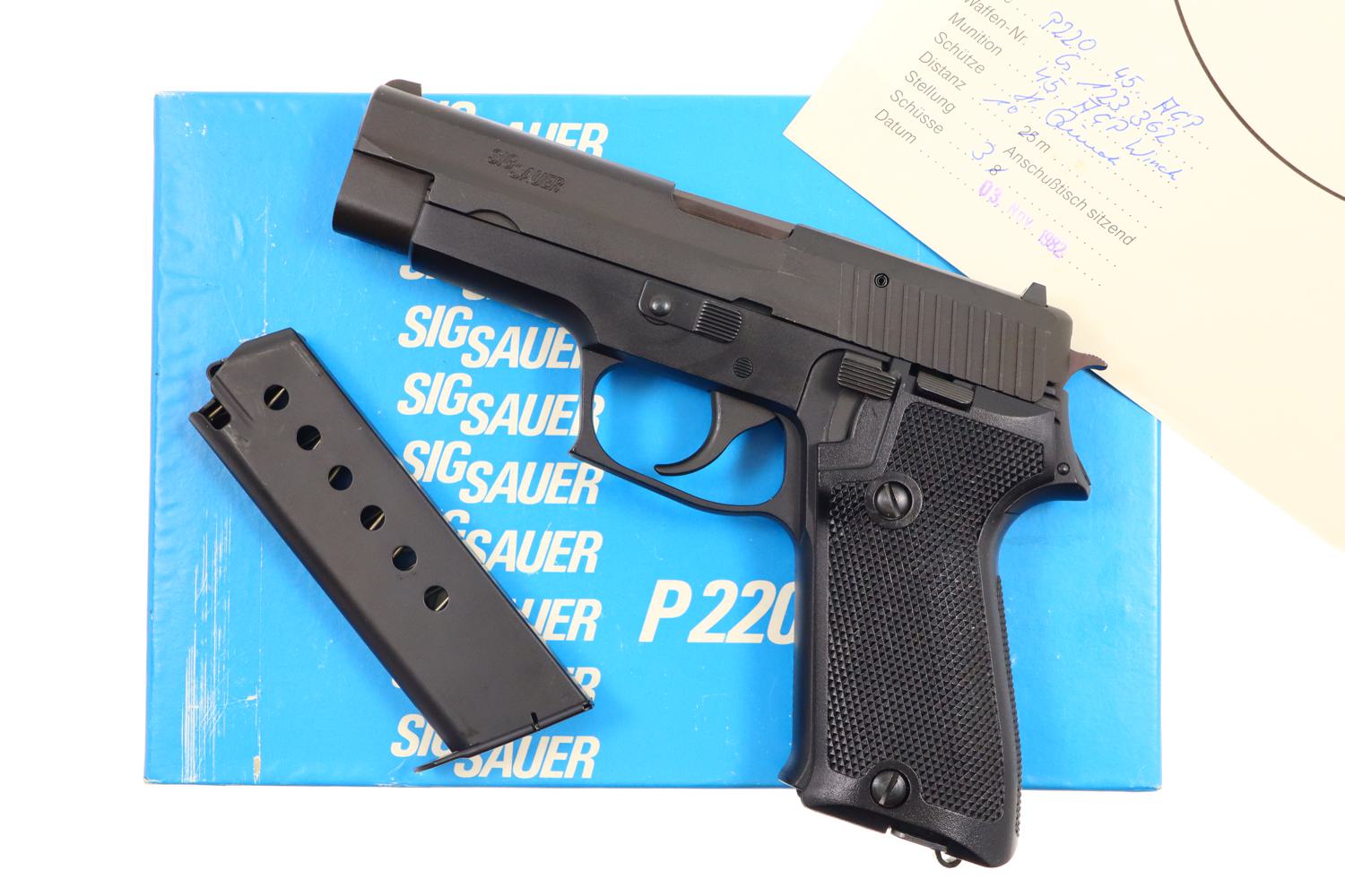 SIG Sauer P220, German Production, .45 Auto, G123362, FB00911