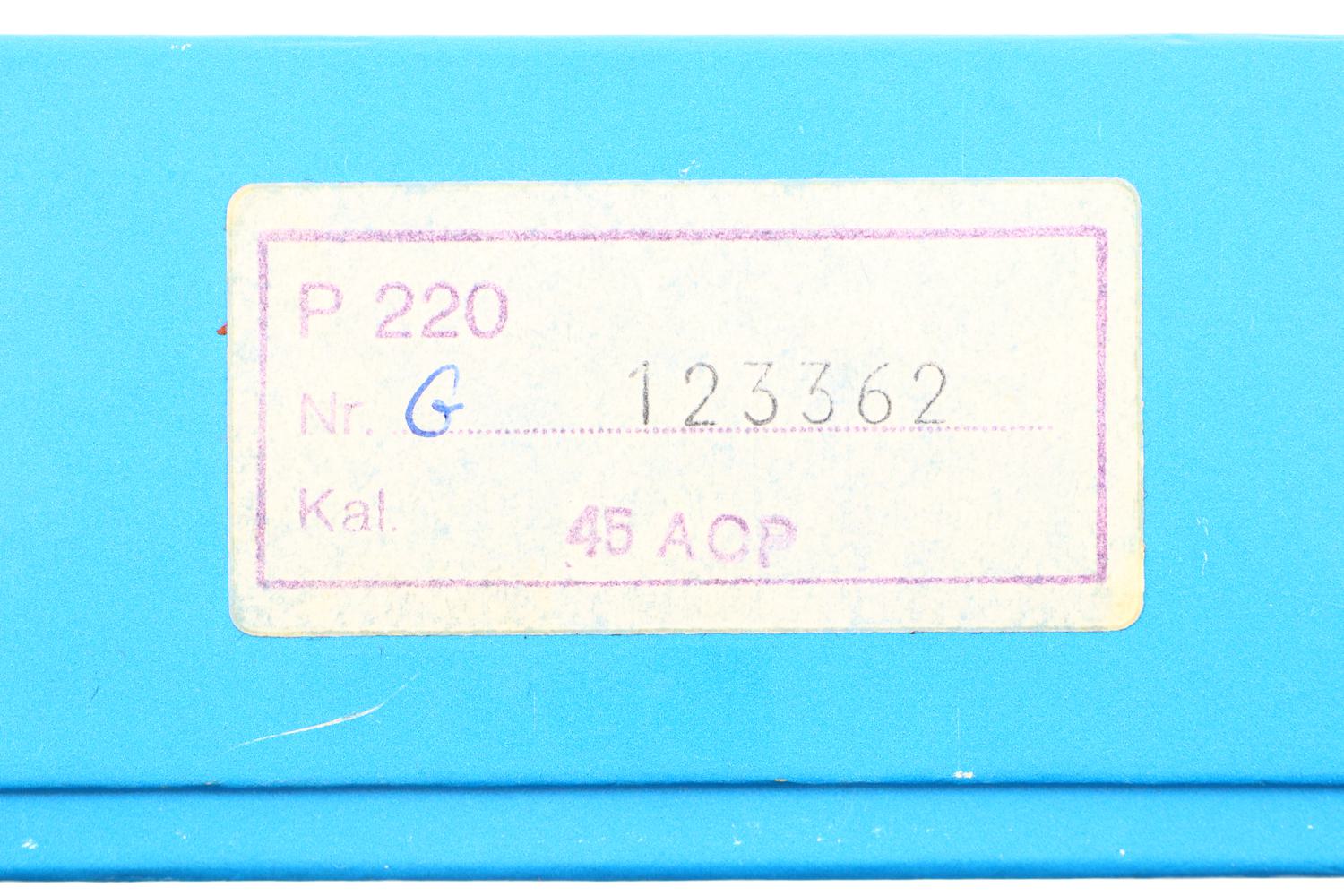 SIG Sauer P220, German Production, .45 Auto, G123362, FB00911 - Image 11