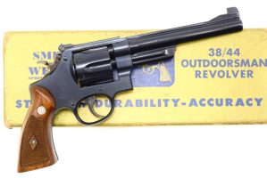 S&W, 38-44 Outdoorsman, Boxed, Factory Letter, S98184, FB01077