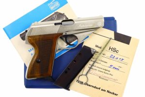 Gorgeous Post War Mauser HSc, Nickled, Boxed, Access., 01.22115, FB01132