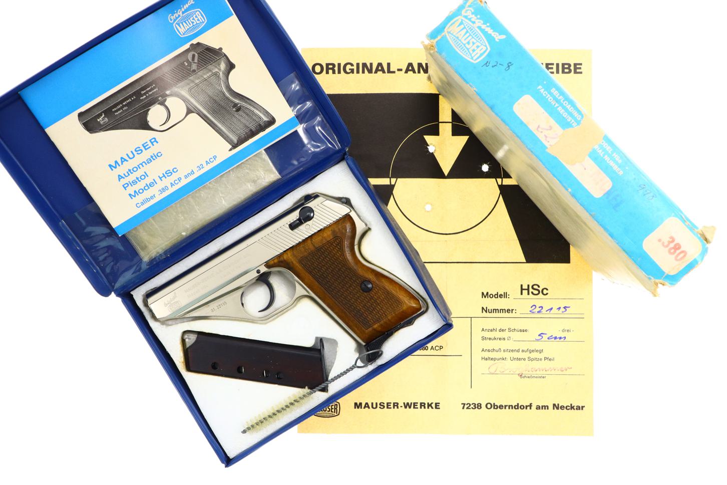 Gorgeous Post War Mauser HSc, Nickled, Boxed, Access., 01.22115, FB01132 - Image 12