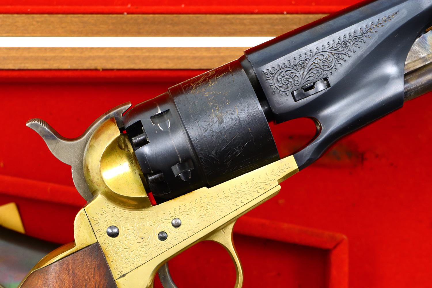 Italian Copy, Engraved and Cased Colt 1860 Army, A90948, O-113 - Image 4