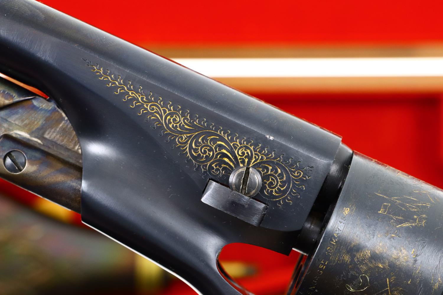 Italian Copy, Engraved and Cased Colt 1860 Army, A90948, O-113 - Image 7