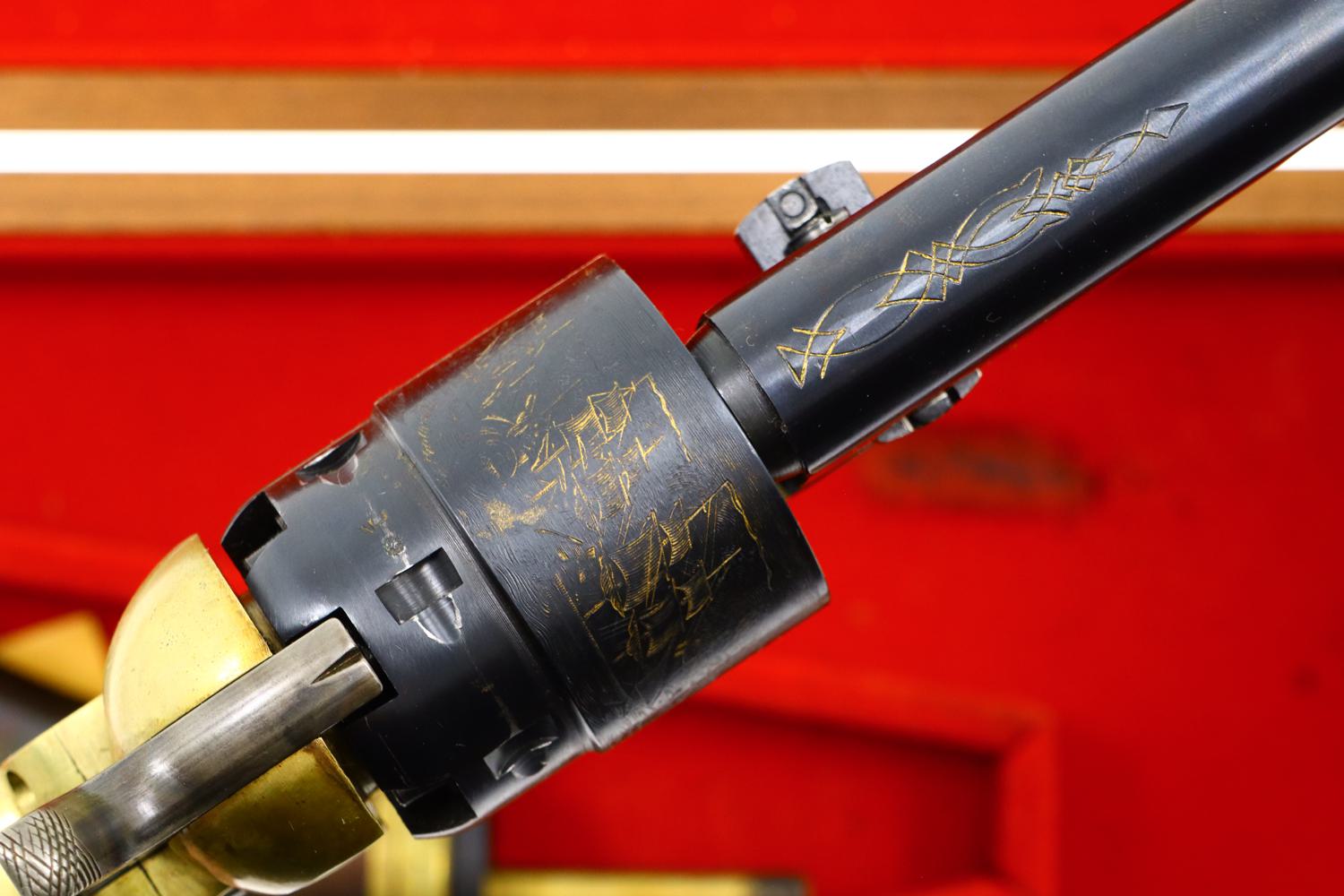 Italian Copy, Engraved and Cased Colt 1860 Army, A90948, O-113 - Image 8