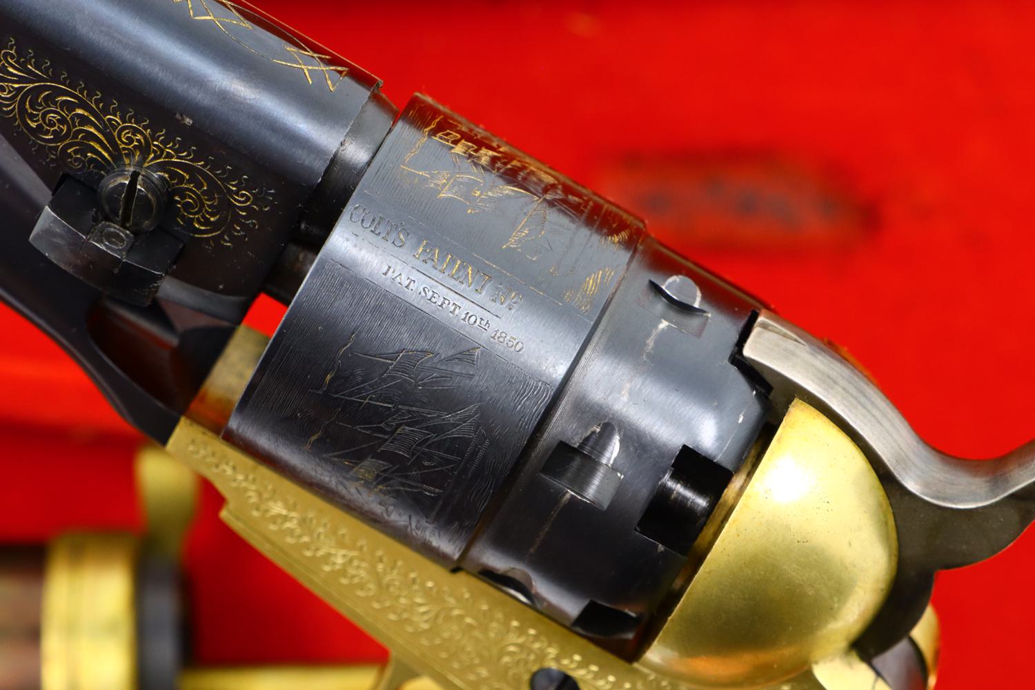 Italian Copy, Engraved and Cased Colt 1860 Army, A90948, O-113 - Image 11