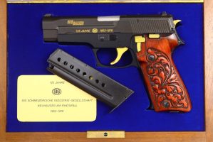 SIG Sauer P220 Pistol, 125 Yr. Commemorative, Boxed, JP478, FB01005