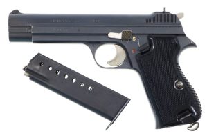 SIG P49 Swiss Military Pistol, Transitional, Bern Canton, A114773, FB01028
