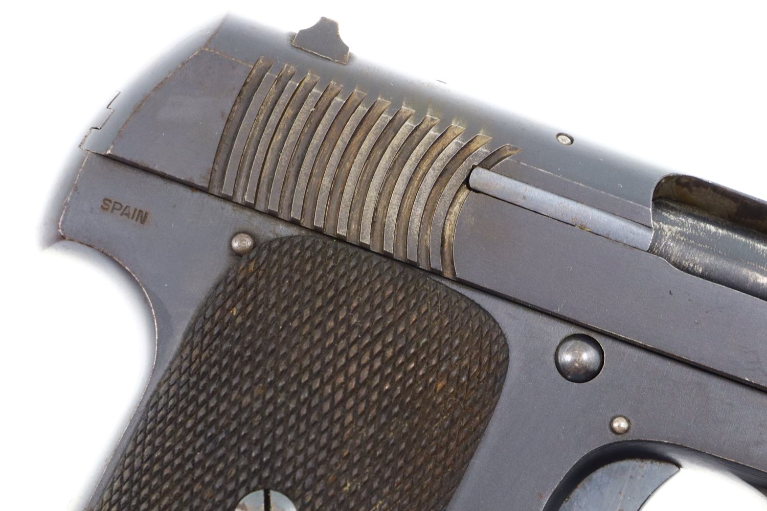 Scarce Spanish Alkartasuna Pistol, Eibar Type, Extended Barrel, FB01143 - Image 3