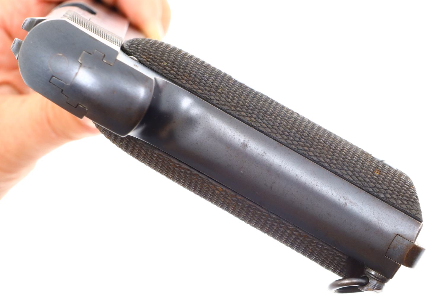 Scarce Spanish Alkartasuna Pistol, Eibar Type, Extended Barrel, FB01143 - Image 9