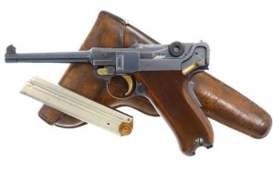 W&F Bern 1924, Swiss Military Luger, with Holster, 24670, FB00045