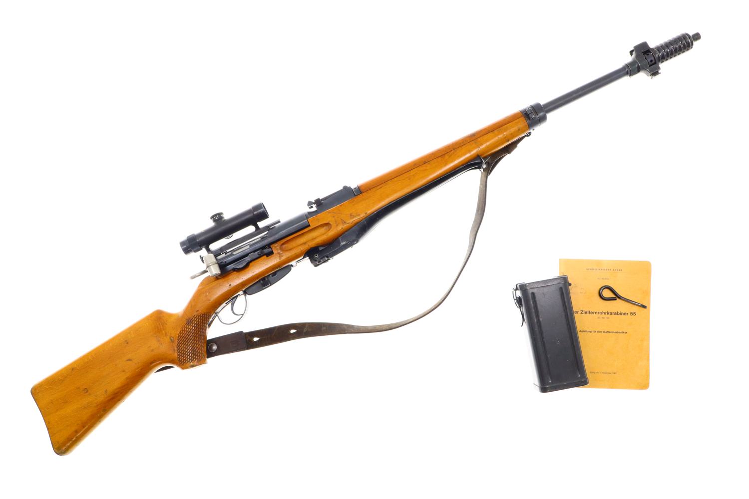 Bern ZFK 55 Swiss Military Sniper Rifle, All Matching, 3143, FB00917 - Image 2