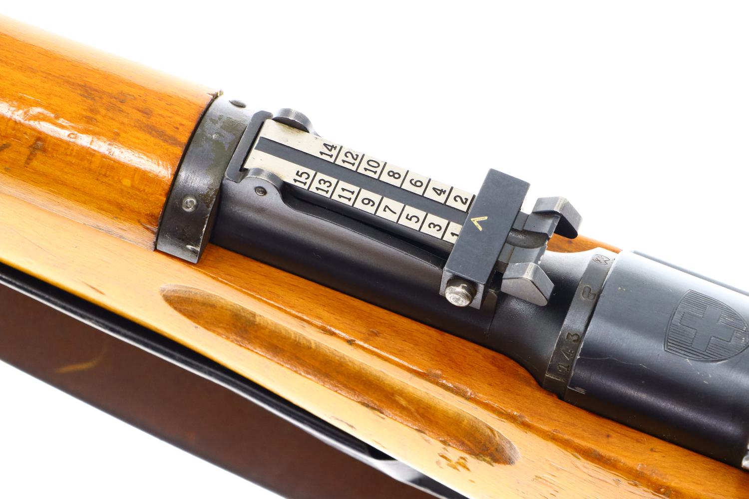 Bern ZFK 55 Swiss Military Sniper Rifle, All Matching, 3143, FB00917 - Image 3