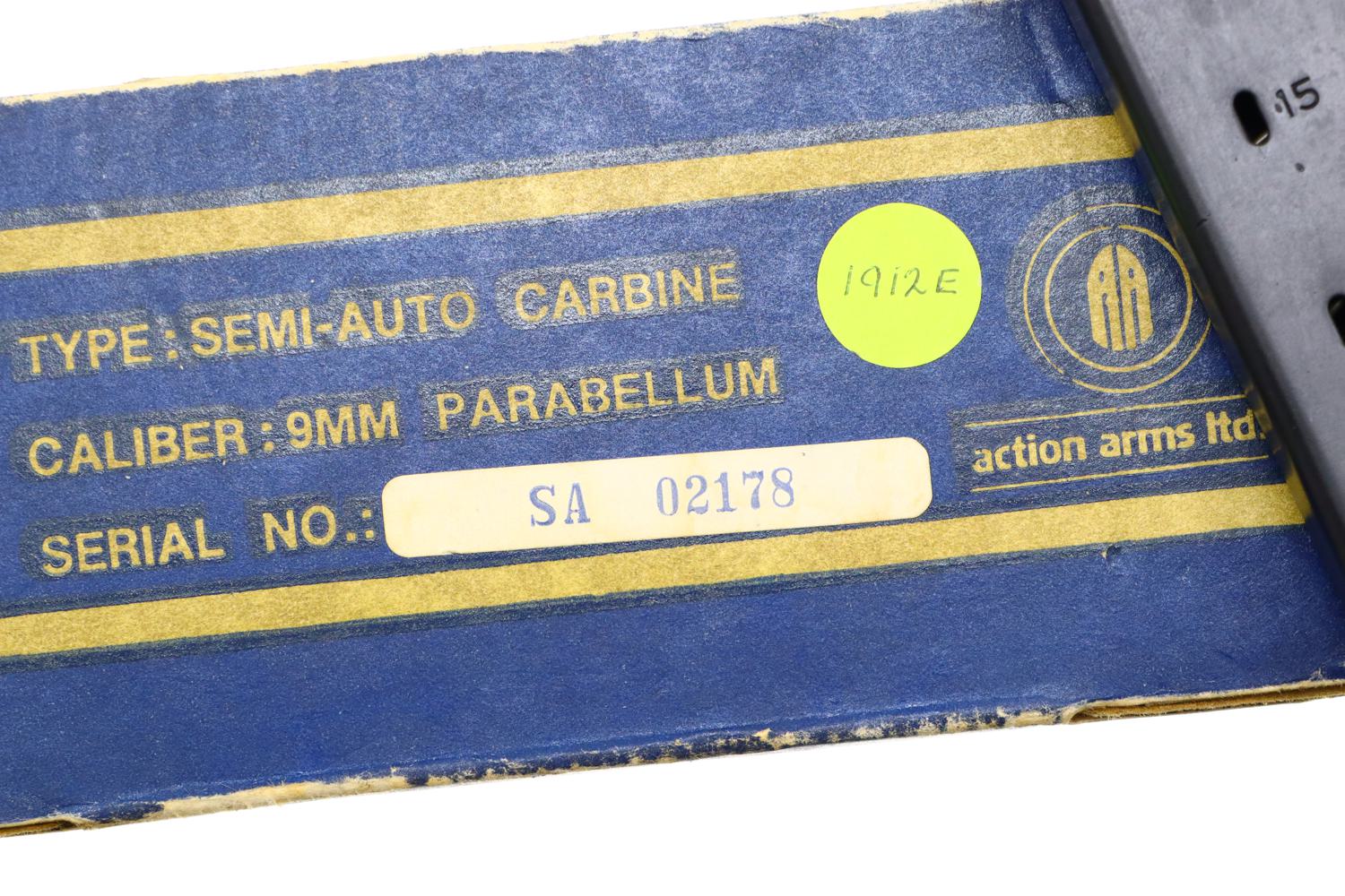 IMI Action Arms, Uzi A, Model A, Near NIB, SA02178, FB01071 - Image 11