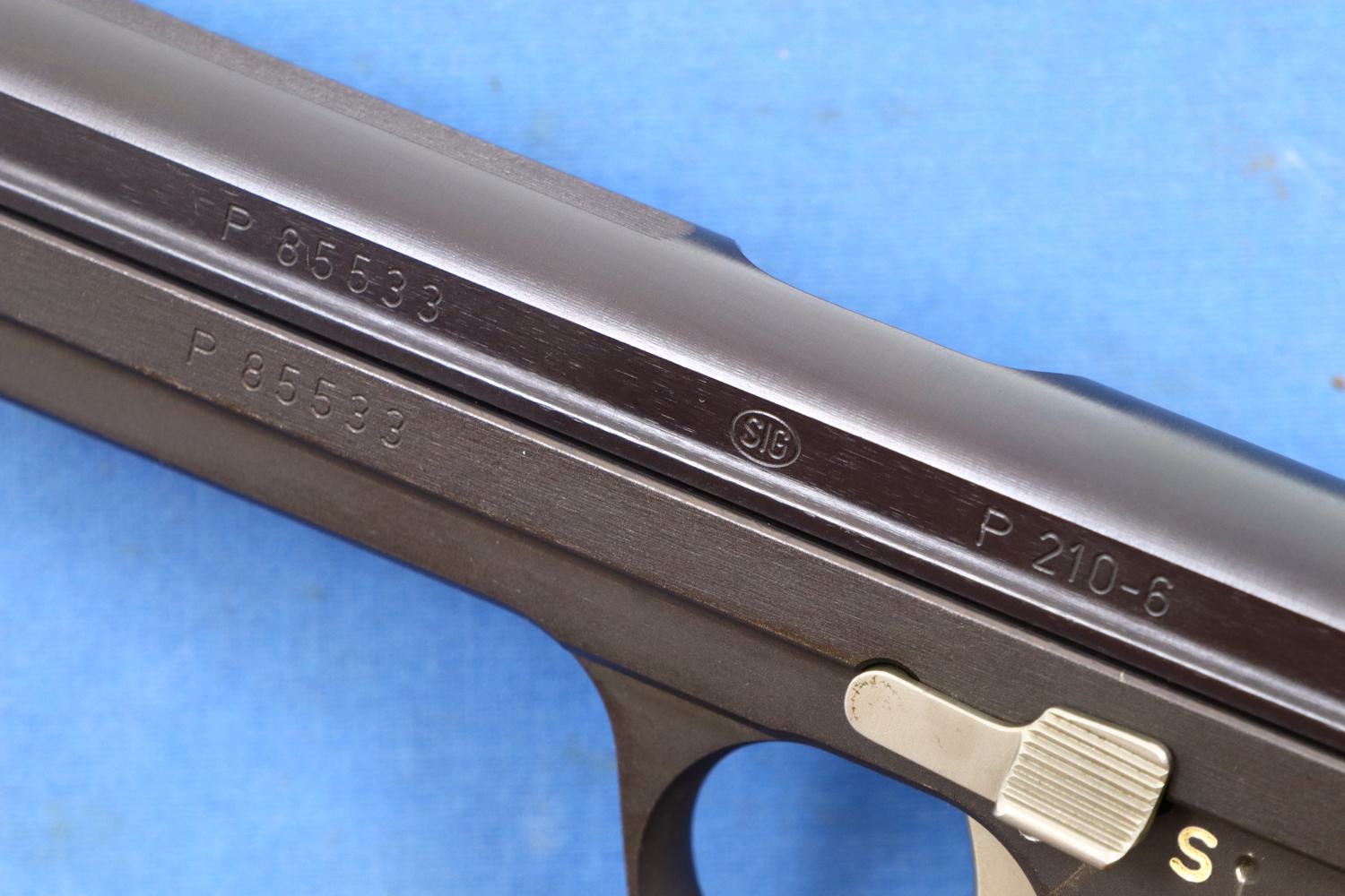SIG P210-6, Swiss Pistol, 9mmP, Boxed with Test Target, P85533, FB01017 - Image 3