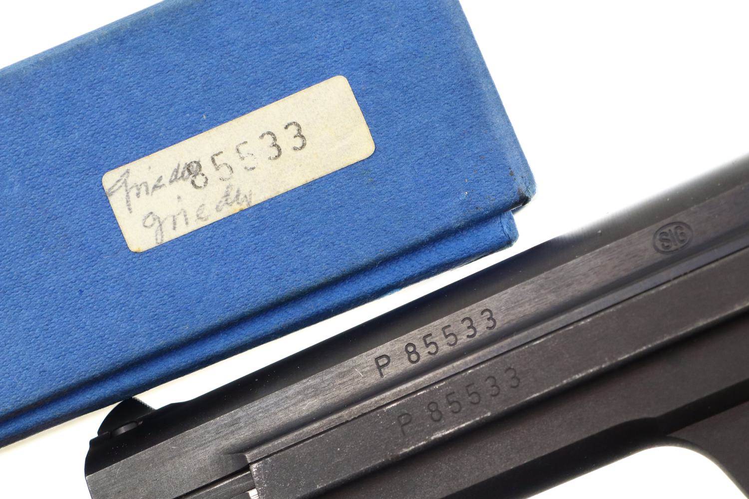 SIG P210-6, Swiss Pistol, 9mmP, Boxed with Test Target, P85533, FB01017 - Image 12