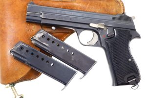 SIG, P49, Swiss Military Pistol, Third Variation, RIG, A128808, FB00047