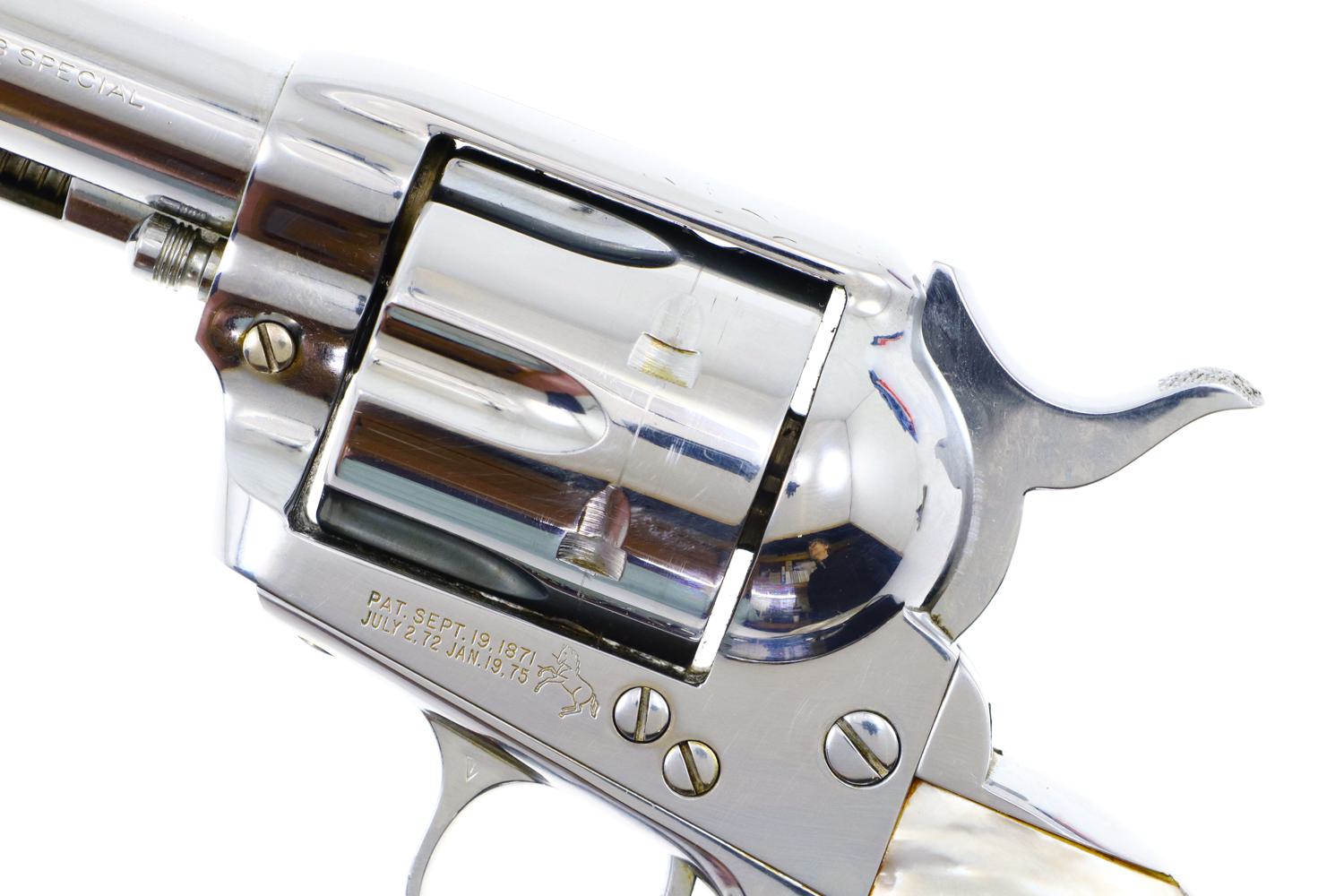 Stunning Colt, SA Army, Nickled, Mother Of Pearl Grips, 7582SA, FB01098 - Image 8