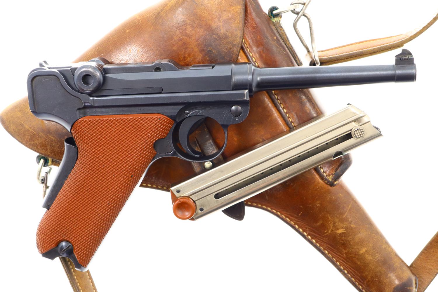 Wonderful Bern 1929 Red Grip Luger, Swiss Military, Holster, 54237, FB00907 - Image 2