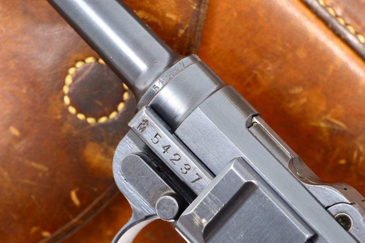 Wonderful Bern 1929 Red Grip Luger, Swiss Military, Holster, 54237, FB00907 - Image 6