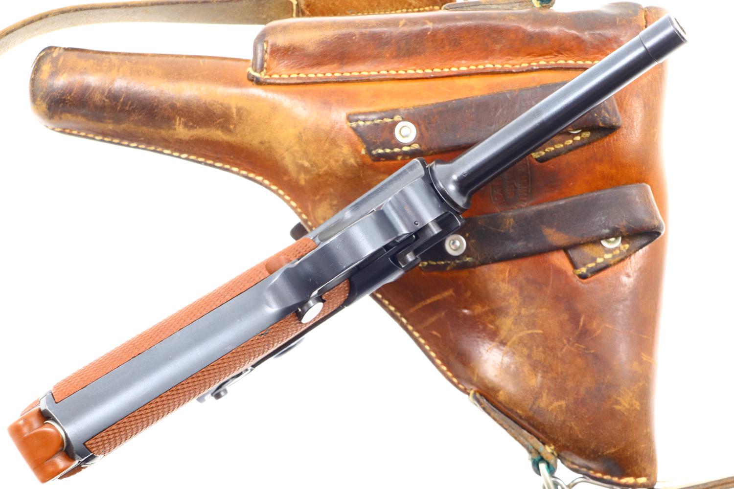 Wonderful Bern 1929 Red Grip Luger, Swiss Military, Holster, 54237, FB00907 - Image 9