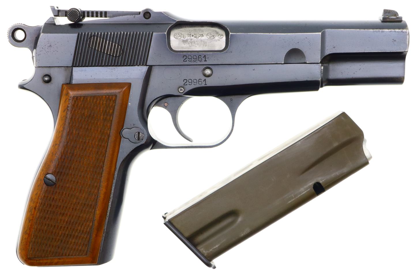 Attractive and Matching FN Belgian Army, High Power Pistol, 29961, FB01155