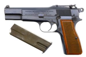 Attractive and Matching FN Belgian Army, High Power Pistol, 29961, FB01155