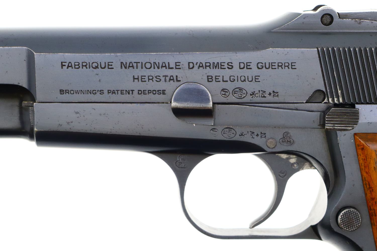 Attractive and Matching FN Belgian Army, High Power Pistol, 29961, FB01155 - Image 3